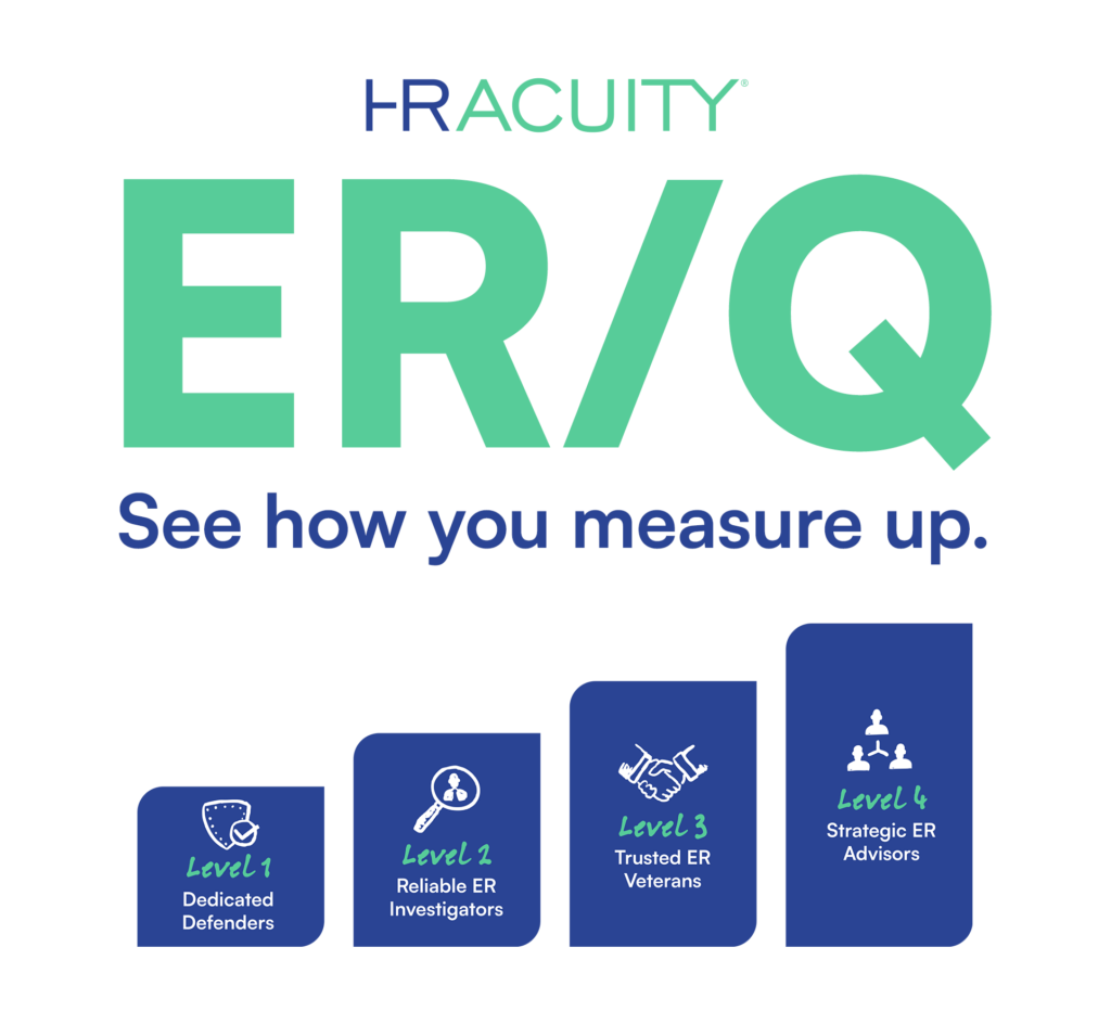 HR Acuity logo with employee relations maturity model graphic
