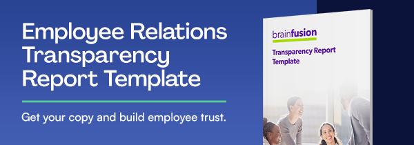 Employee Relations Transparency Report Template