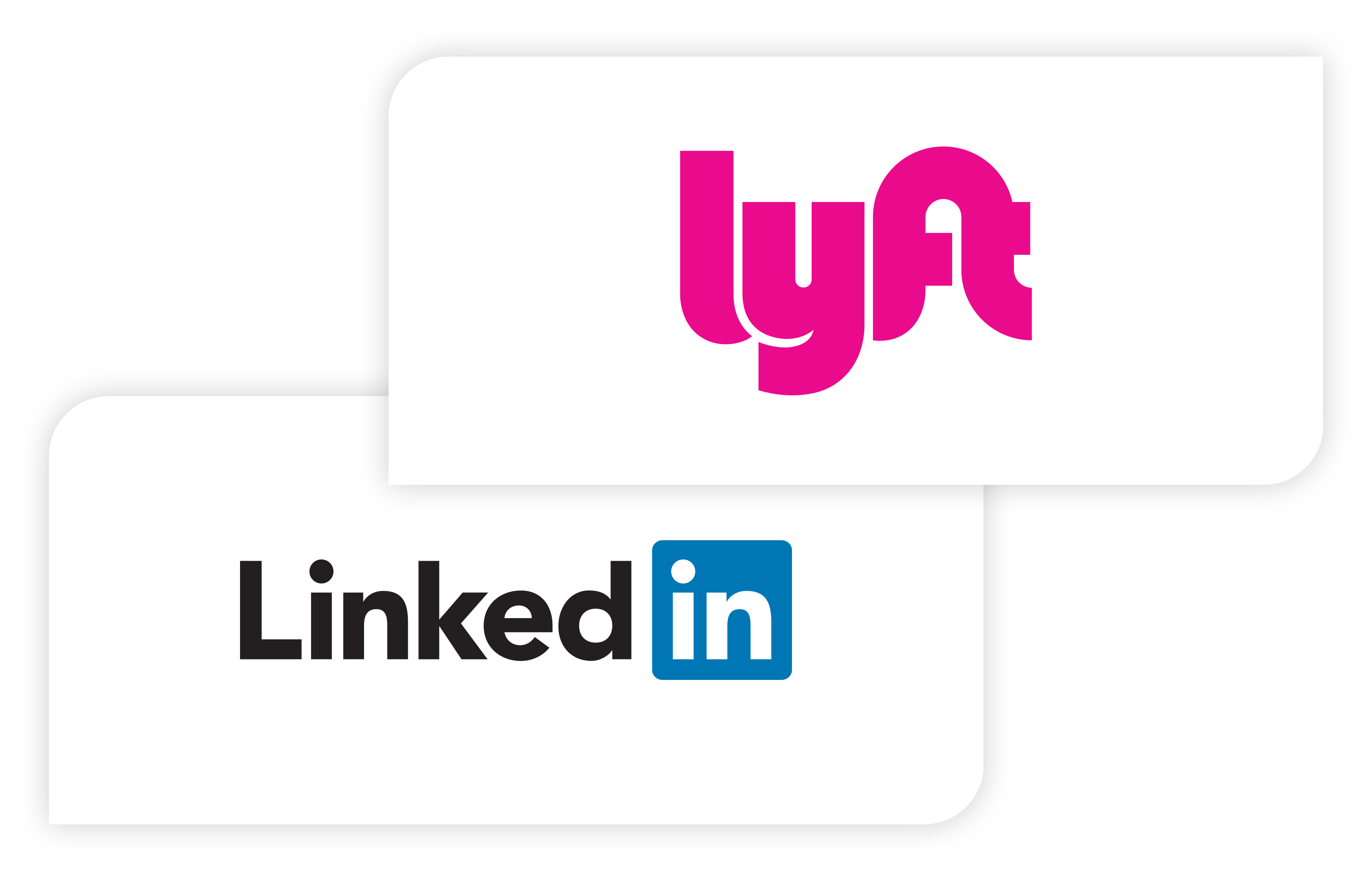 Lyft & LinkedIn Logos