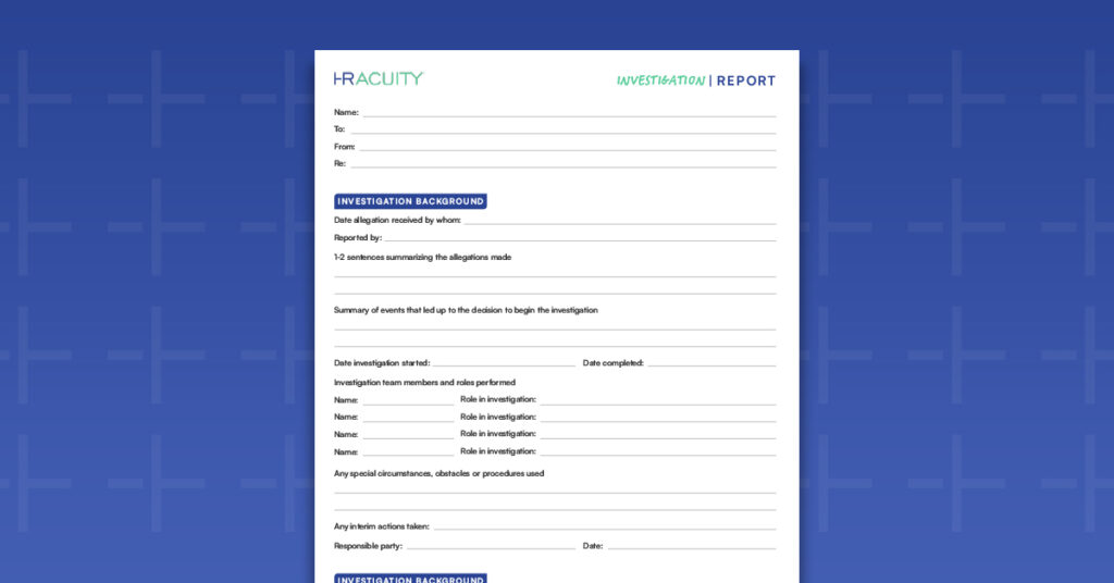 Investigation Report Featured Image