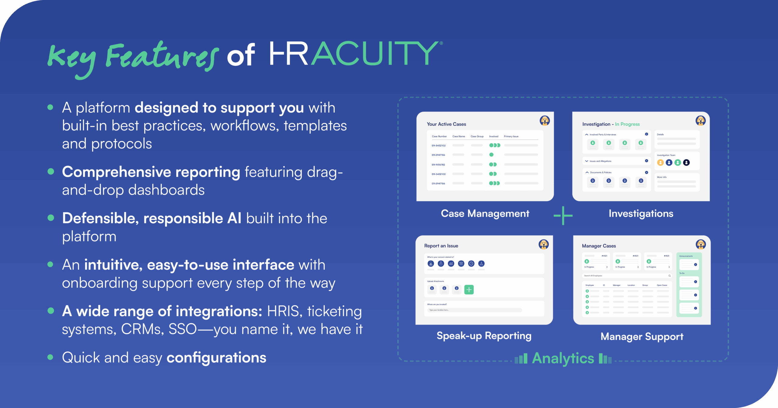 Key features of HR Acuity: the best HR case management software in 2025