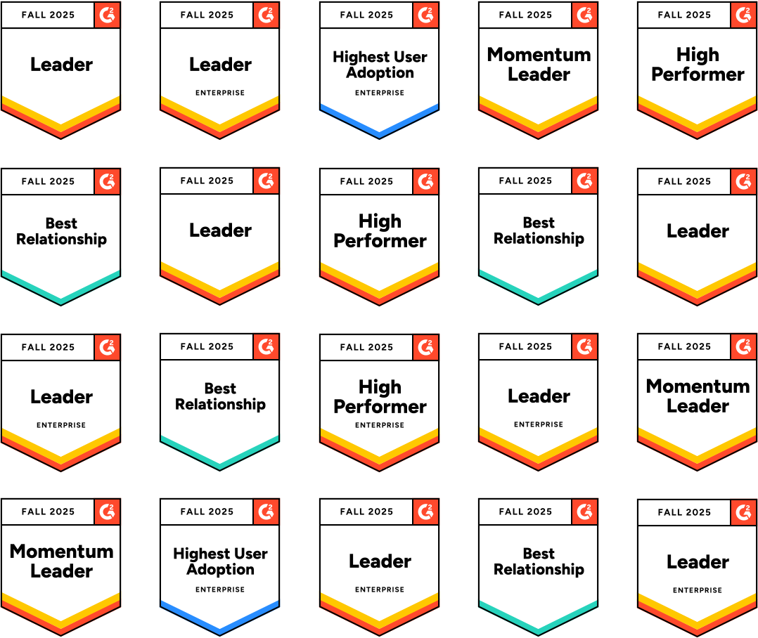 G2 All Badges (Summer 2025)